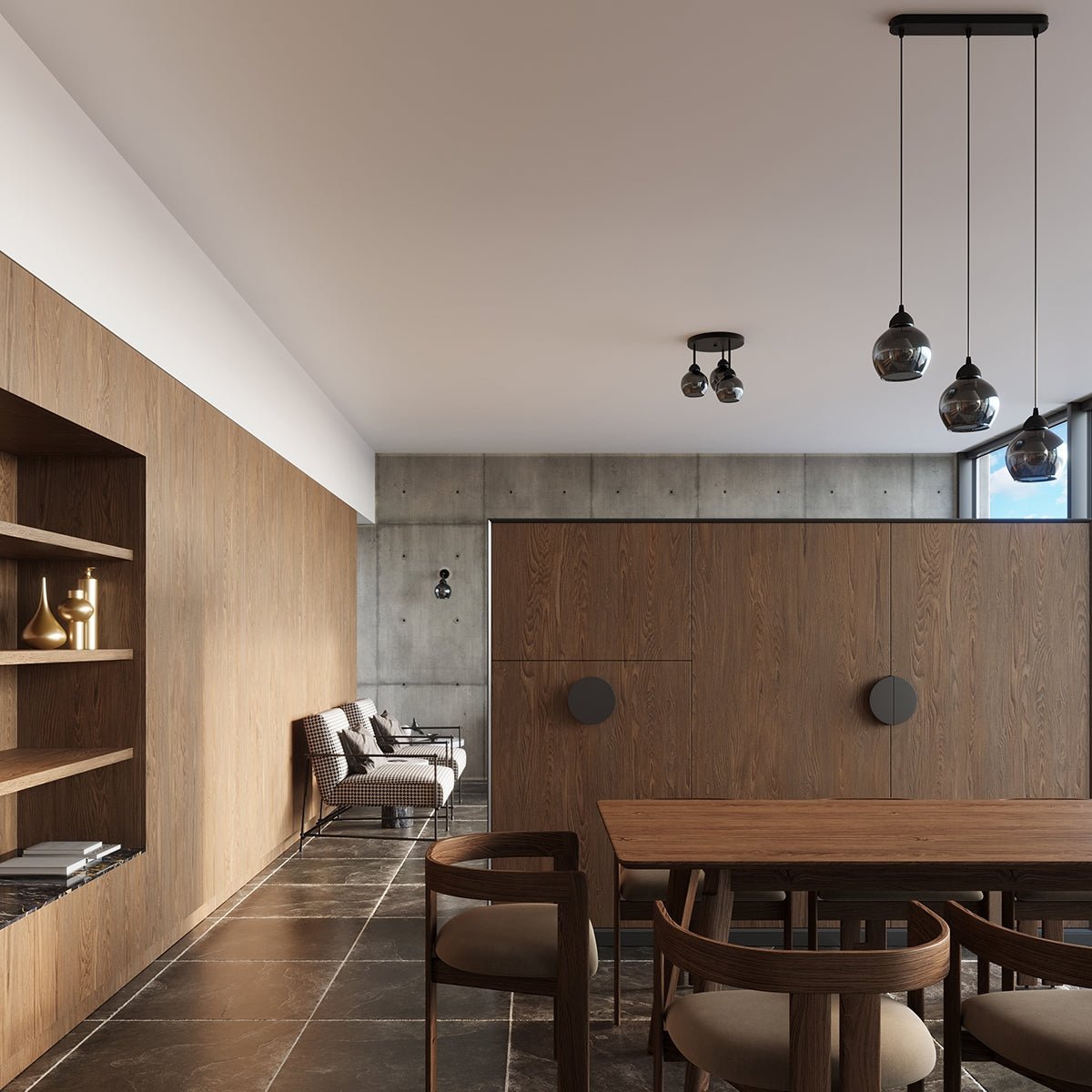ALINO-Pendelleuchte aus Glas und Stahl – elegantes Lichtdesign für moderne Räume