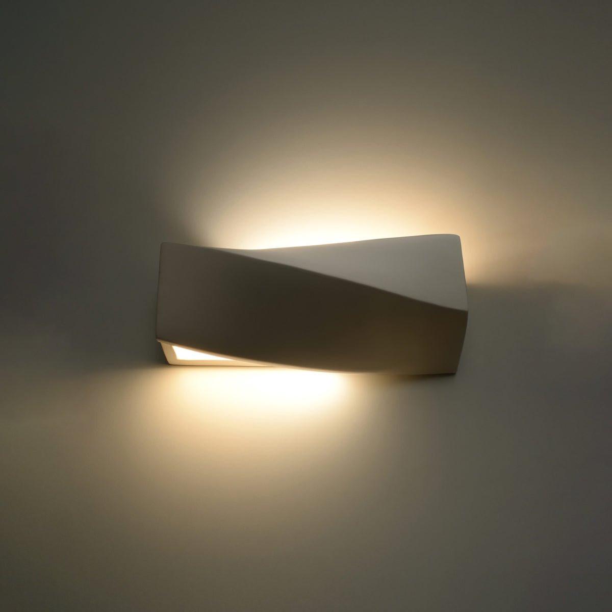 Keramik - Wandleuchte "Sigma mini" – Wandlampen in Weiß | Dexity Lichtdesign