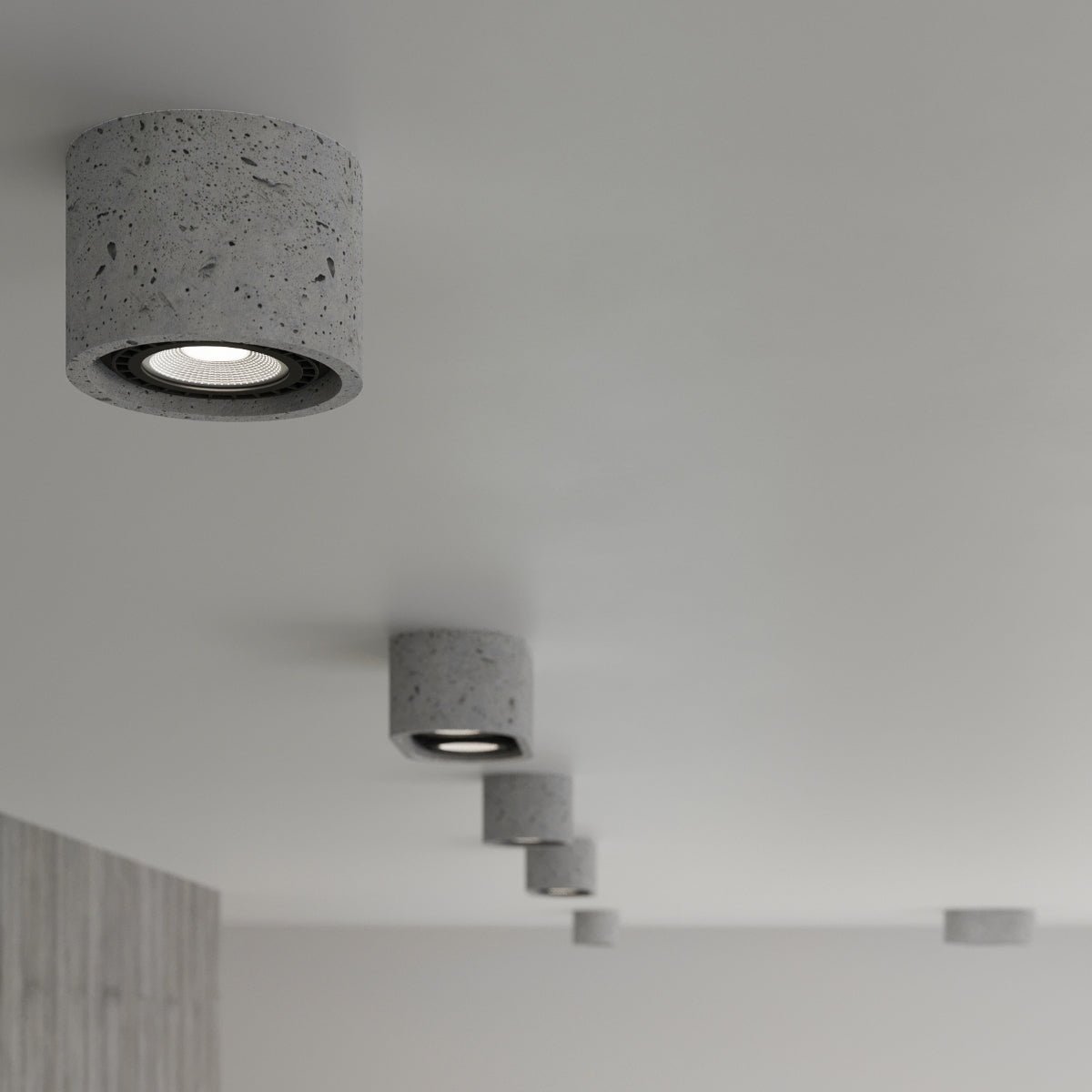 Beton - Deckenleuchte "Basic 1" – Deckenlampen in Betongrau | Dexity Lichtdesign