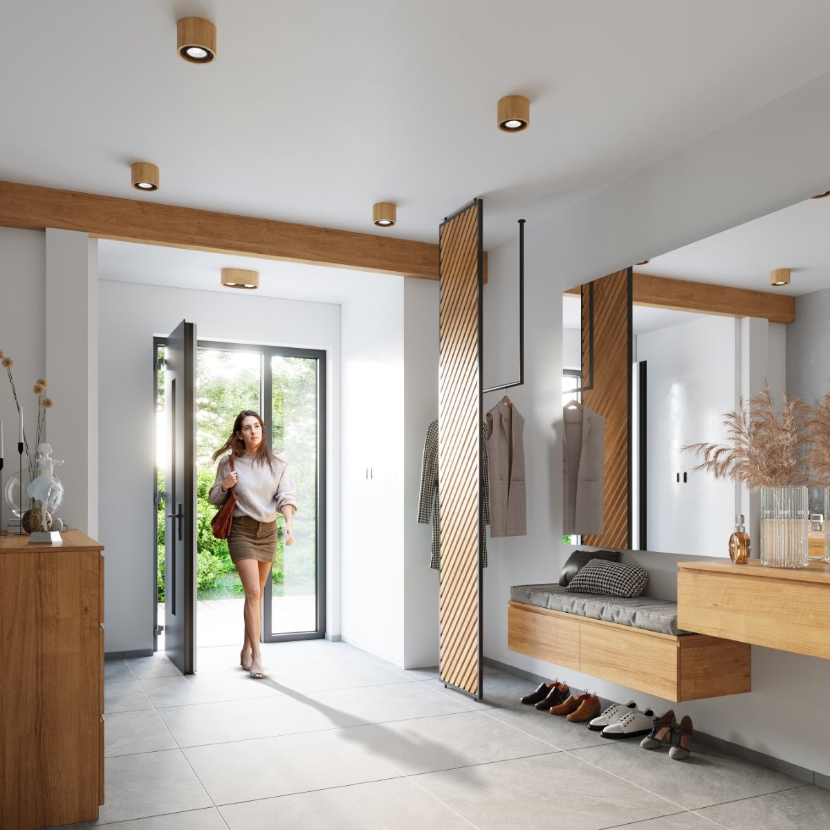 Naturholz - Deckenleuchte "Basic 2" – Deckenlampen in Naturholz | Dexity Lichtdesign