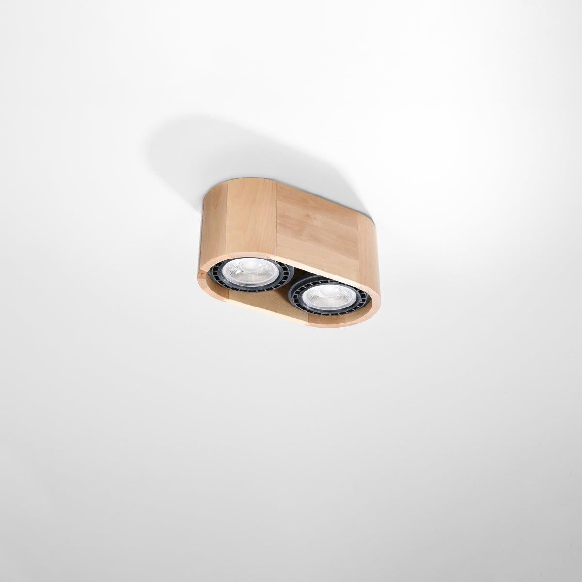 Naturholz - Deckenleuchte "Basic 2" – Deckenlampen in Naturholz | Dexity Lichtdesign