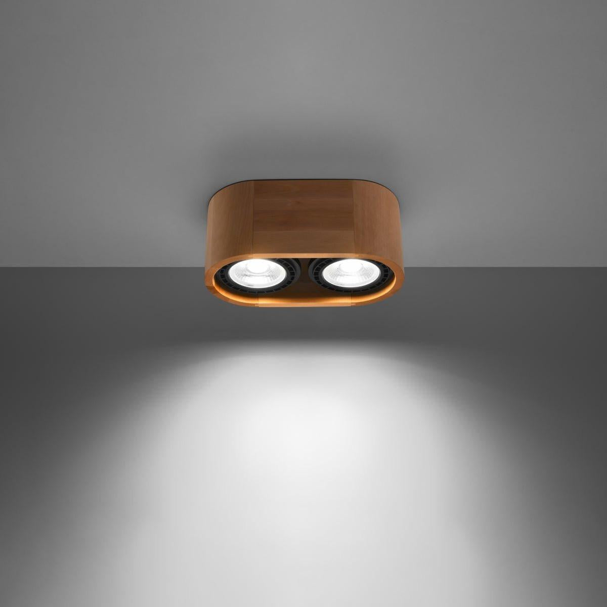 Naturholz - Deckenleuchte "Basic 2" – Deckenlampen in Naturholz | Dexity Lichtdesign