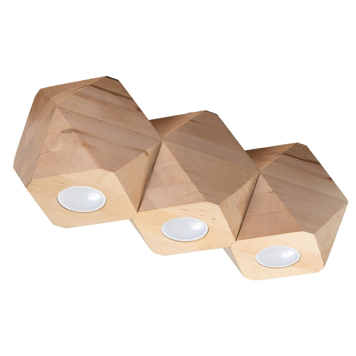 Naturholz-Deckenleuchte "Woody 3"