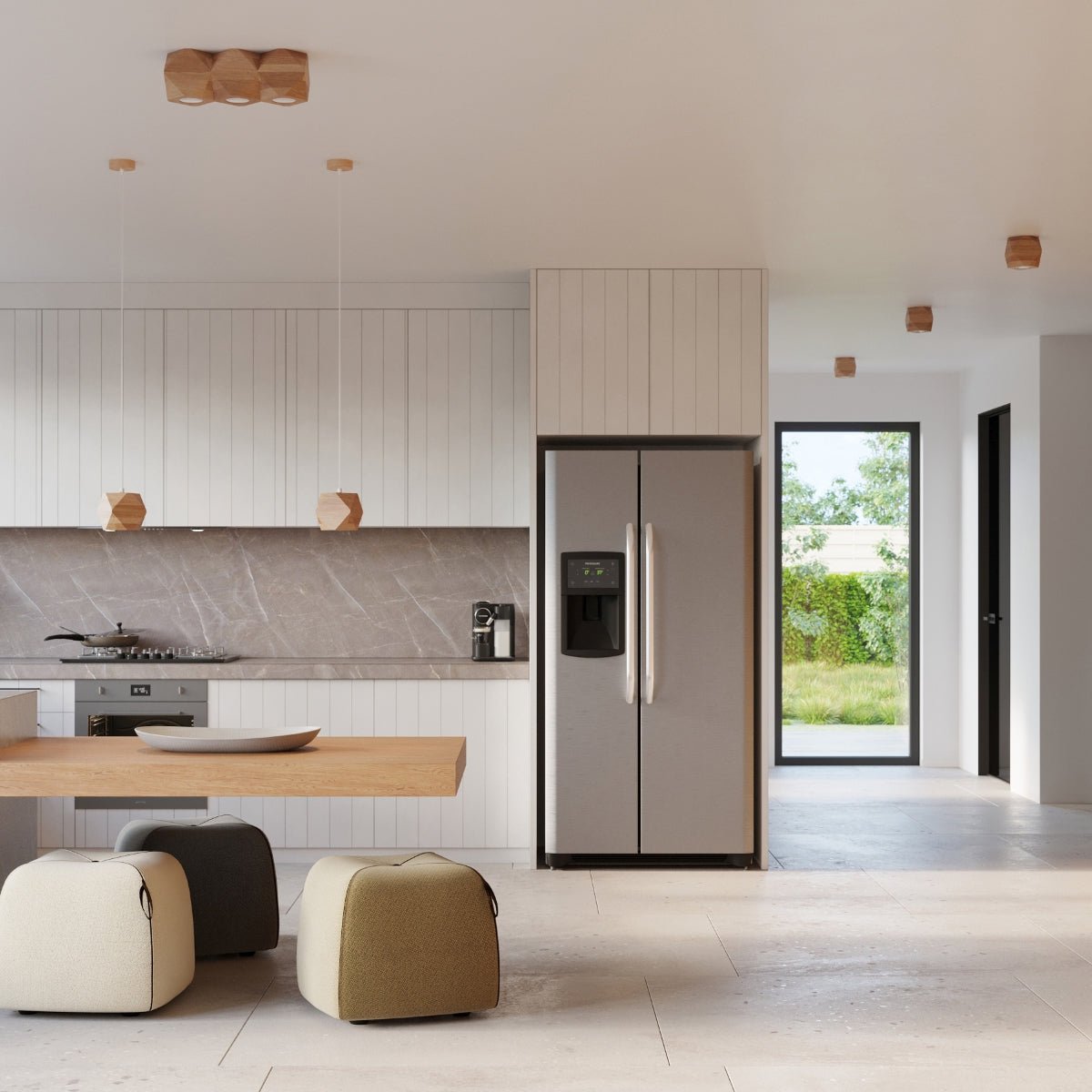 Naturholz - Deckenleuchte "Woody 3" – Deckenlampen in Naturholz | Dexity Lichtdesign