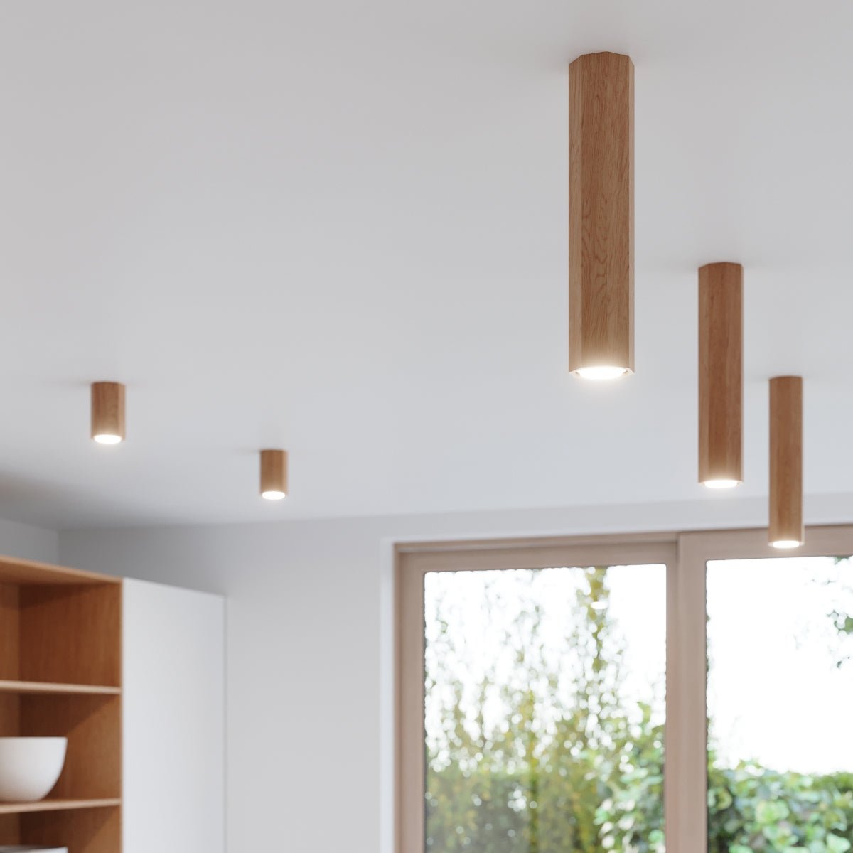 Deckenleuchte "Zeke 3" – Deckenlampen in Naturholz | Dexity Lichtdesign