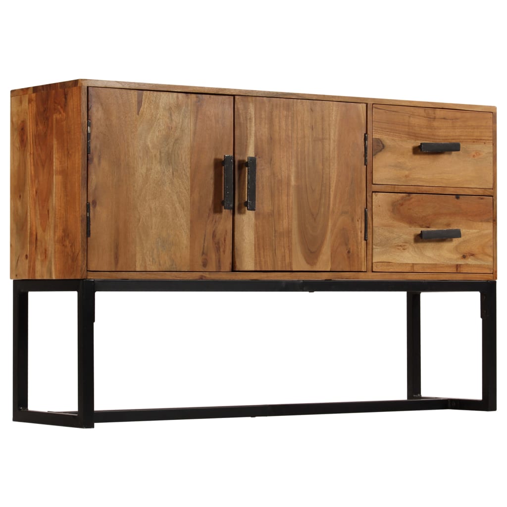 Sideboard 110x30x70 cm Massives Akazieholz