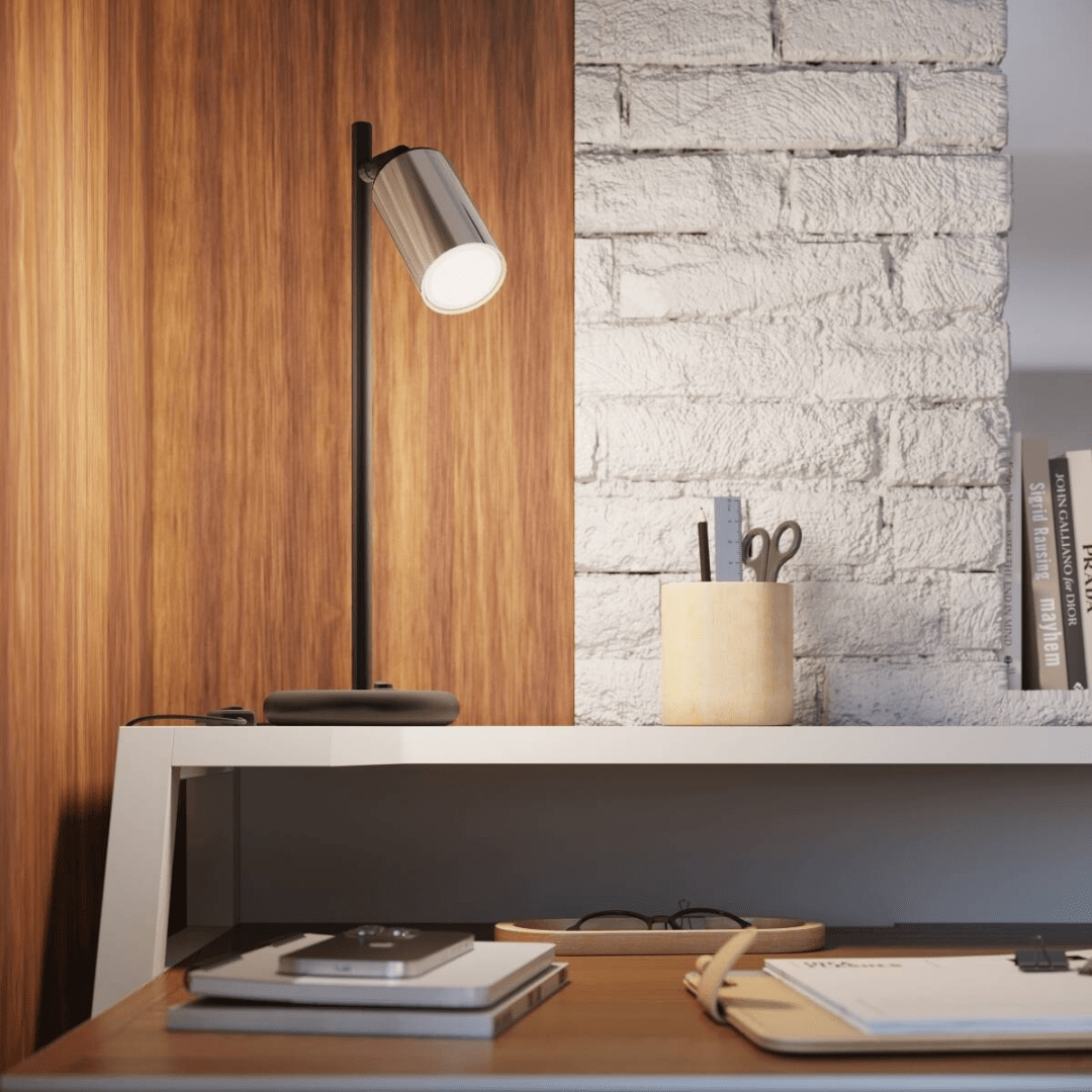 Tischlampe "Winx" – Schreibtischlampen in Chrom | Dexity Lichtdesign