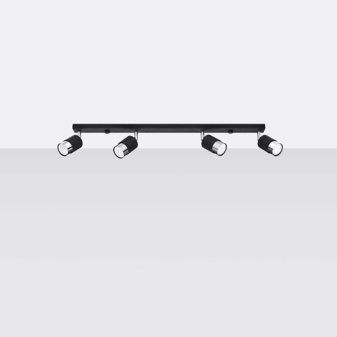 Deckenleuchte "Nero 4" – Deckenlampen in Chrom | Dexity Lichtdesign