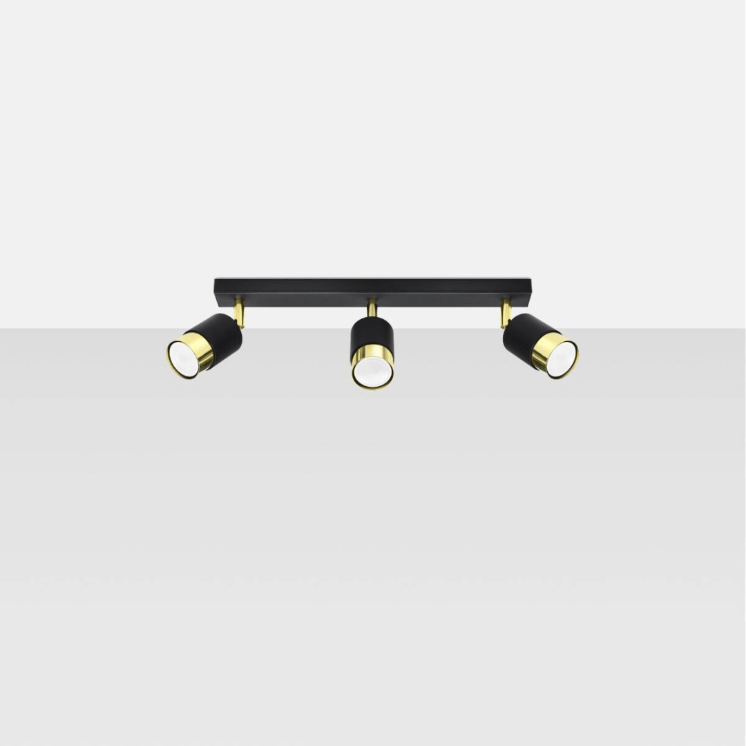 Deckenleuchte "Nero 3" – Deckenlampen in Gold | Dexity Lichtdesign