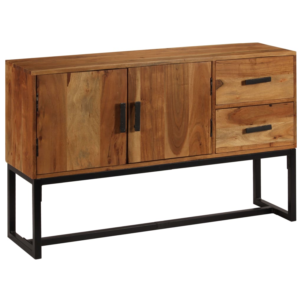 Sideboard 110x30x70 cm Massives Akazieholz