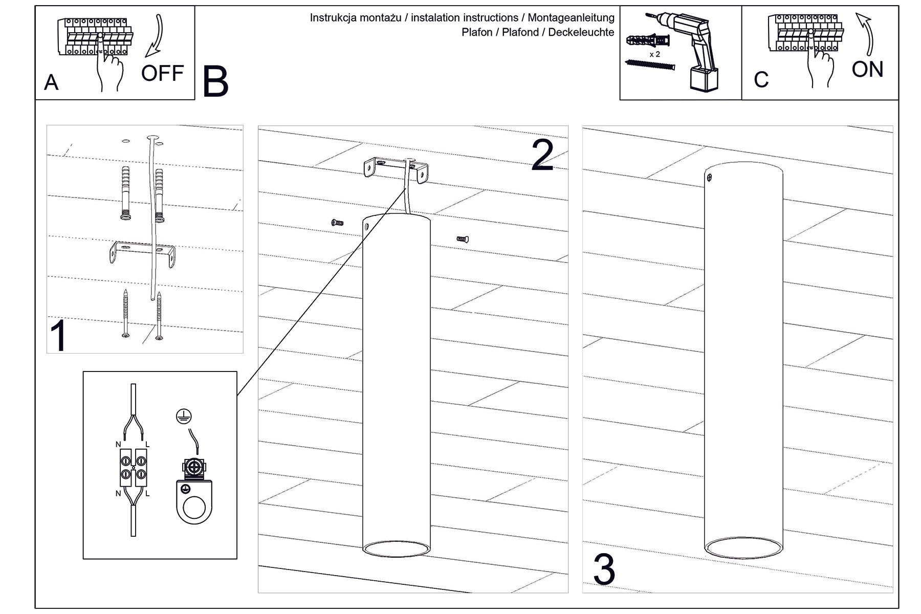 Deckenleuchte "Lagos 30" â Deckenlampen in Gold | Dexity Lichtdesign