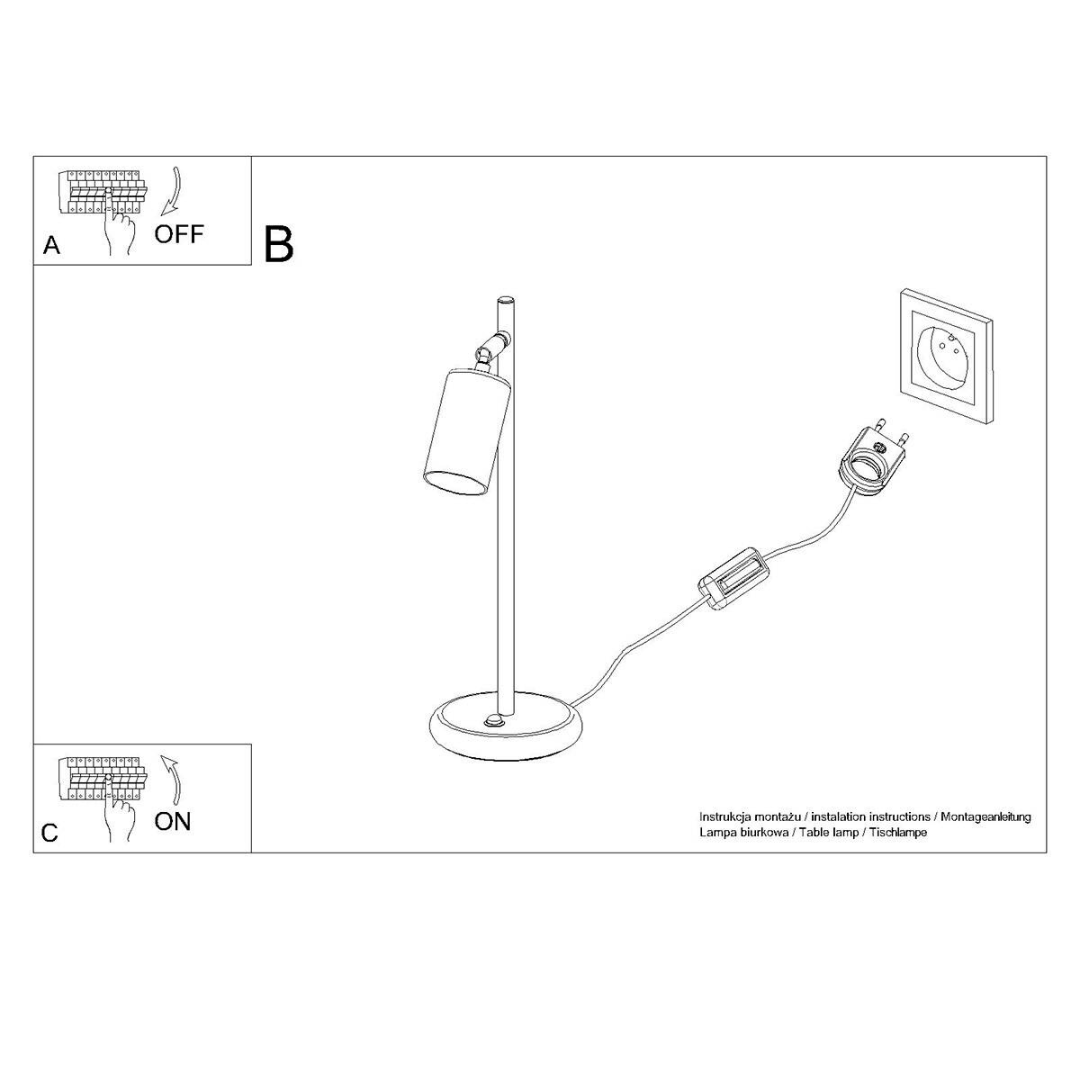 Tischlampe "Winx" – Schreibtischlampen in Chrom | Dexity Lichtdesign