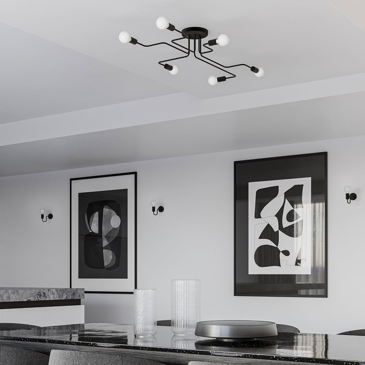 Wandleuchte "Vector" – Wandlampen in Schwarz | Dexity Lichtdesign