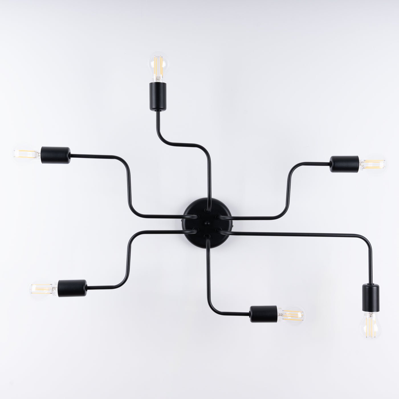 Deckenleuchte "Vector 6" – Deckenlampen in Schwarz | Dexity Lichtdesign