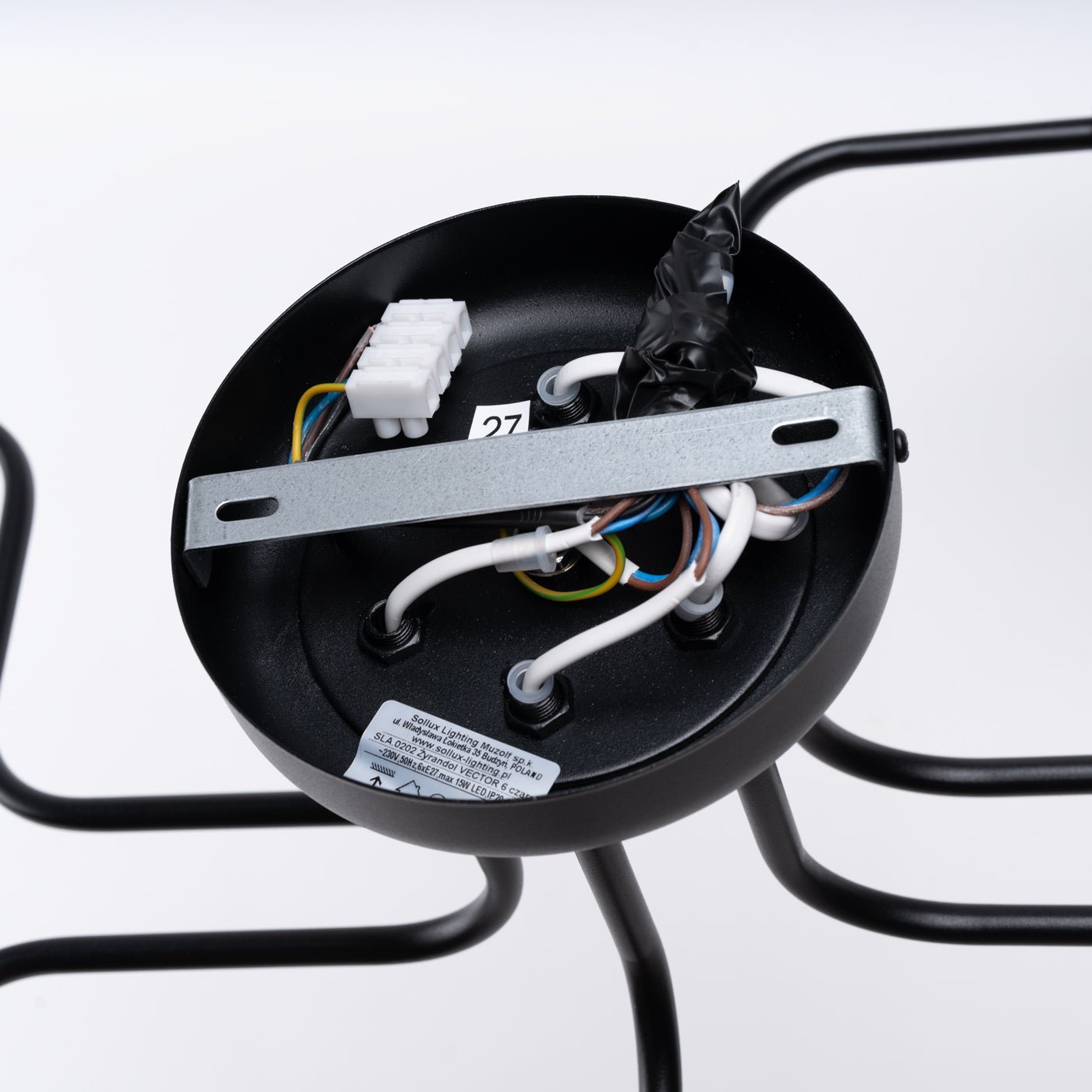 Deckenleuchte "Vector 6" – Deckenlampen in Schwarz | Dexity Lichtdesign