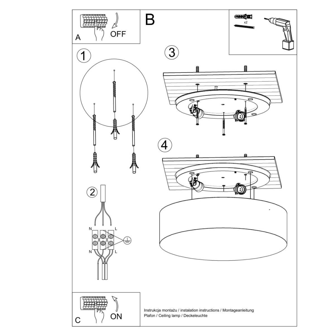 Deckenleuchte "Arena 35" – Deckenlampen in Grau | Dexity Lichtdesign