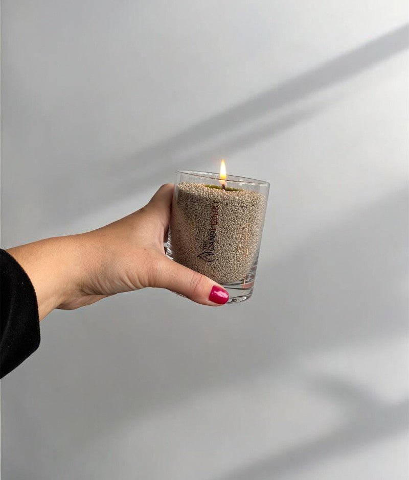 Unparfümierte Kerze „160“ - Olive Grün – in Grün | Dexity Lichtdesign