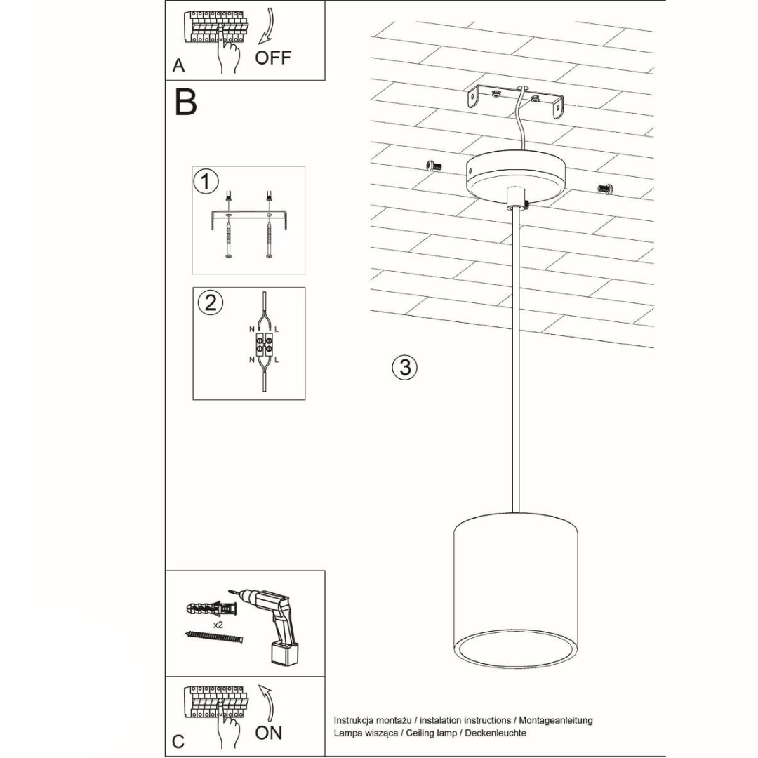 Hängeleuchte "Orbis 1" – Pendelleuchten in Grau | Dexity Lichtdesign