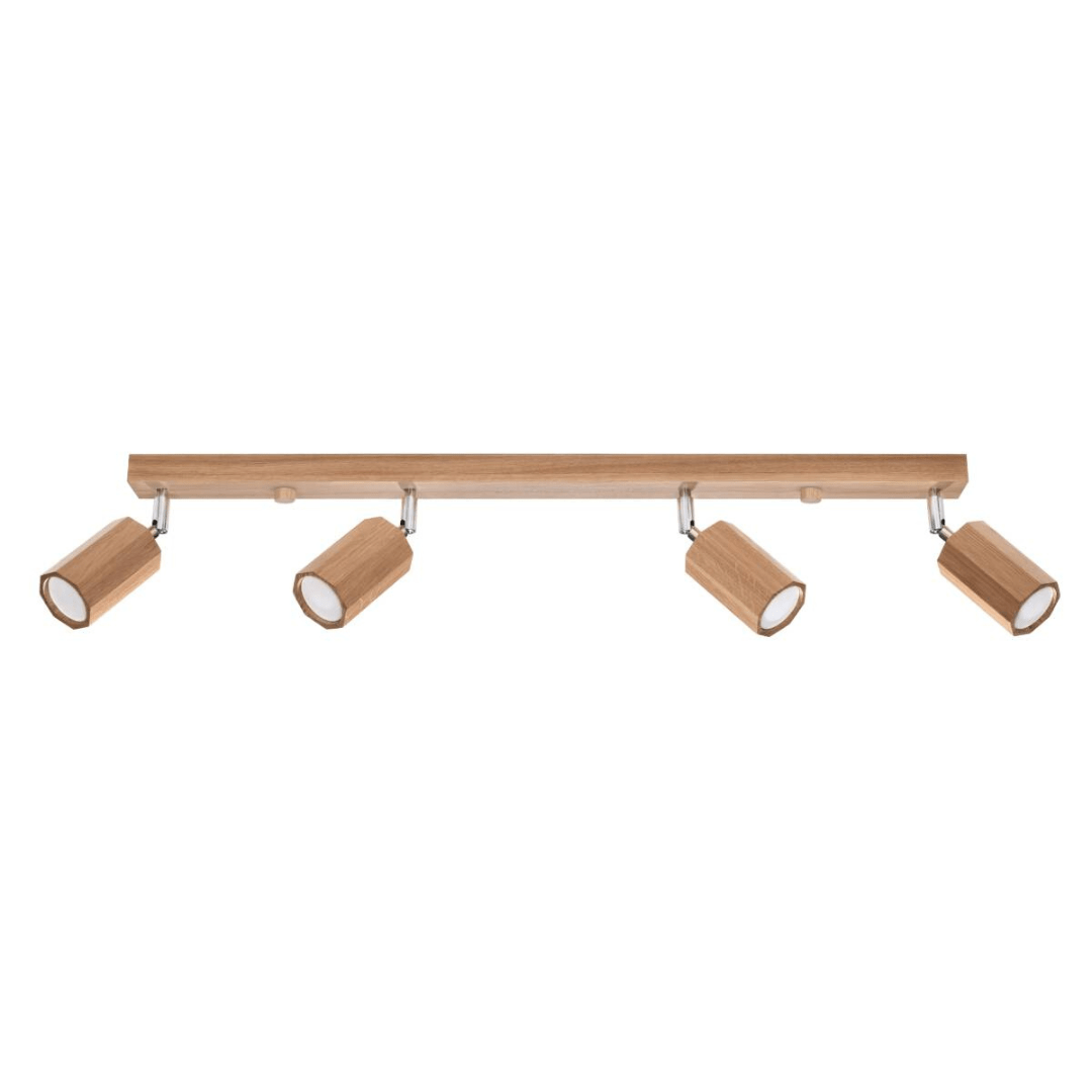 Deckenleuchte "Zeke 4" – Deckenlampen in Naturholz | Dexity Lichtdesign