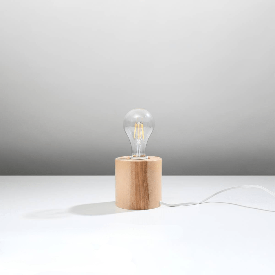 Holz - Tischlampe "Salgado" – Schreibtischlampen in Naturholz | Dexity Lichtdesign