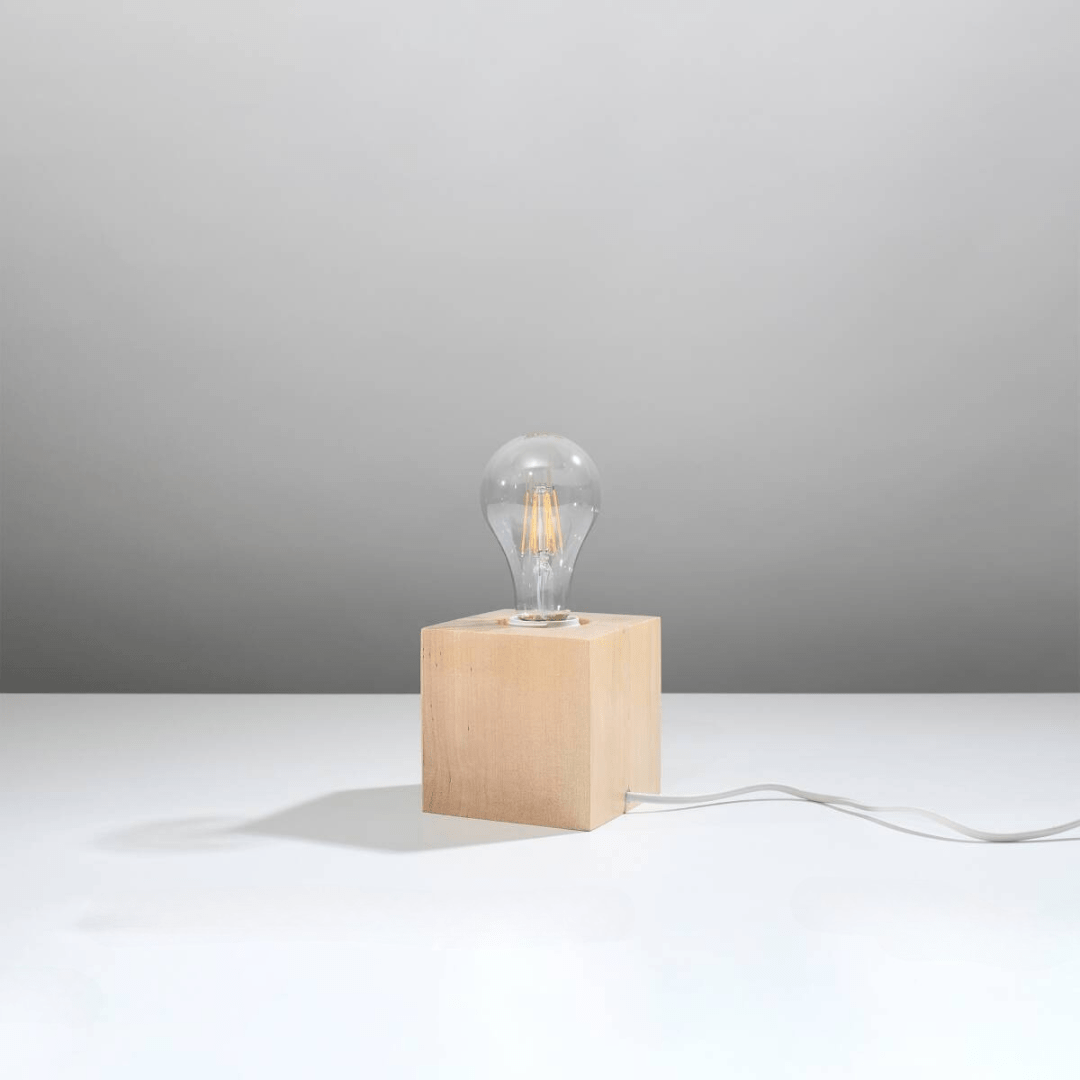 Holz - Tischleuchte "Ariz" – Schreibtischlampen in Naturholz | Dexity Lichtdesign