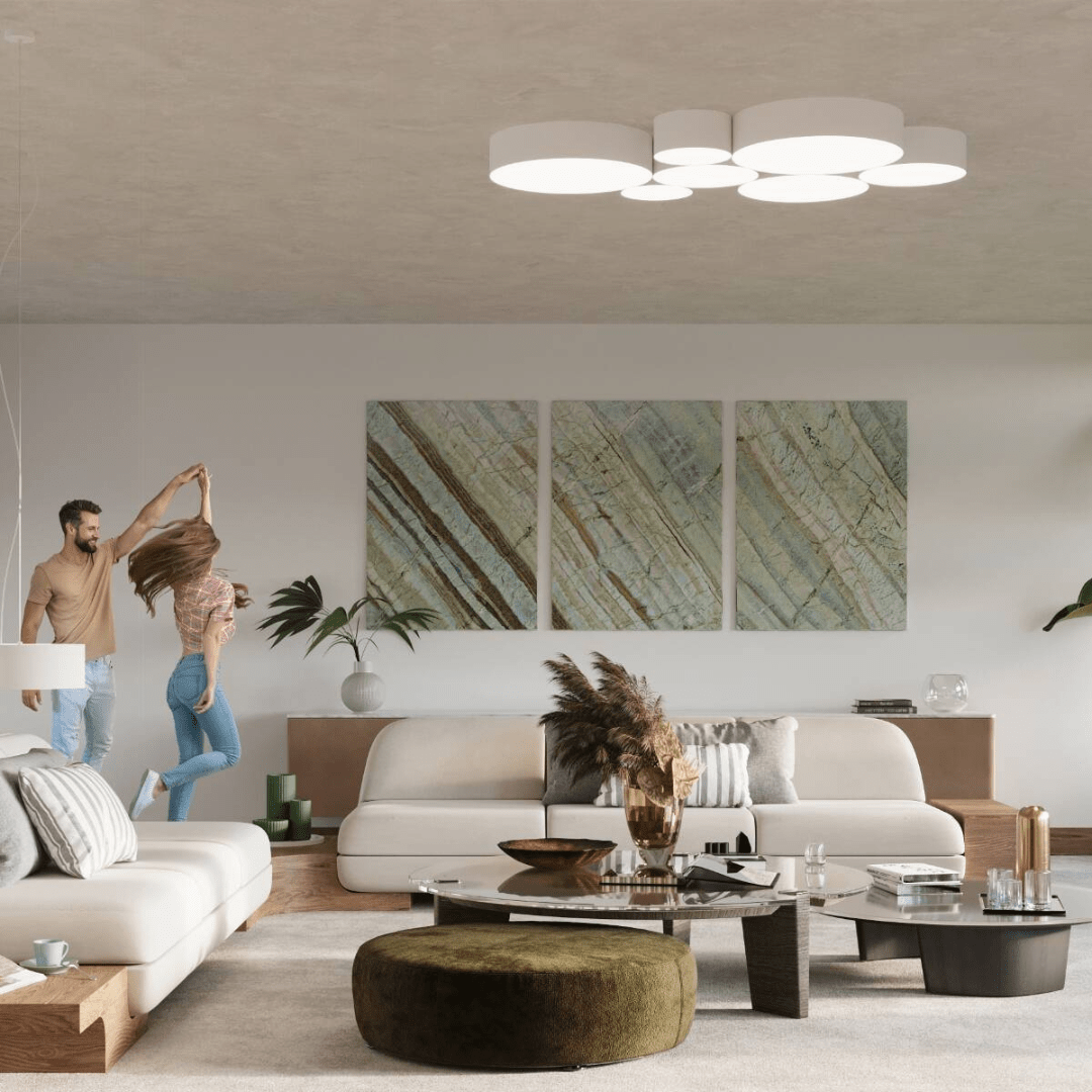 Deckenleuchte "Arena 35" – Deckenlampen in Weiß | Dexity Lichtdesign