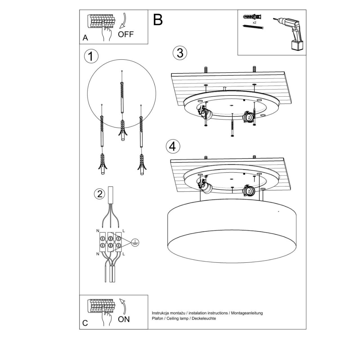 Deckenleuchte "Arena 35" – Deckenlampen in Weiß | Dexity Lichtdesign