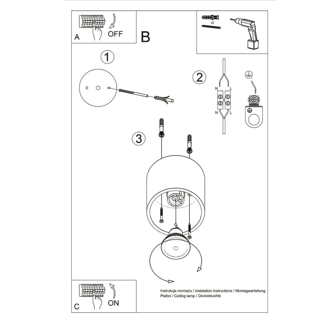 Deckenleuchte "Orbis 1" – Deckenlampen in Grau | Dexity Lichtdesign