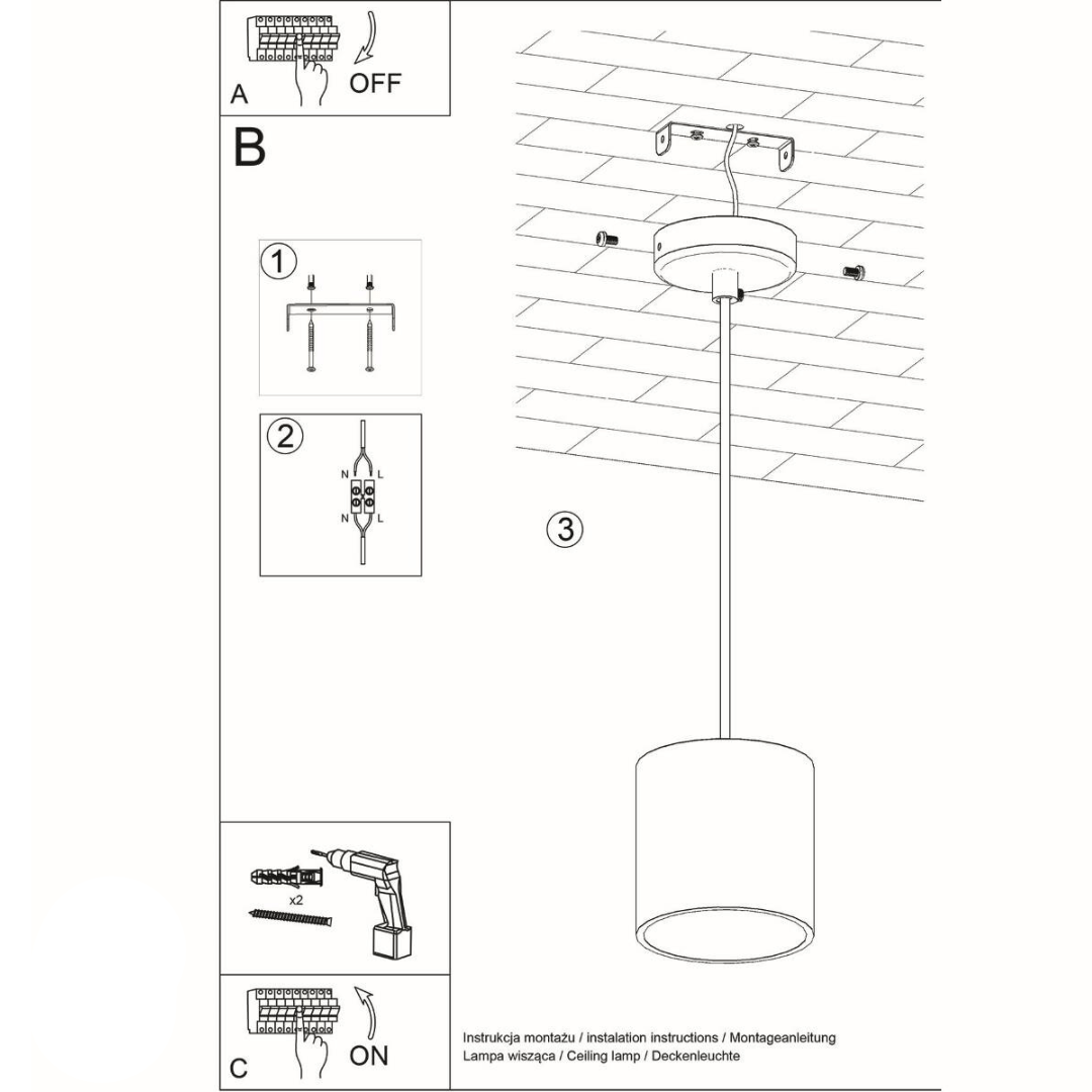 Hängeleuchte "Orbis 1" – Pendelleuchten in Weiß | Dexity Lichtdesign