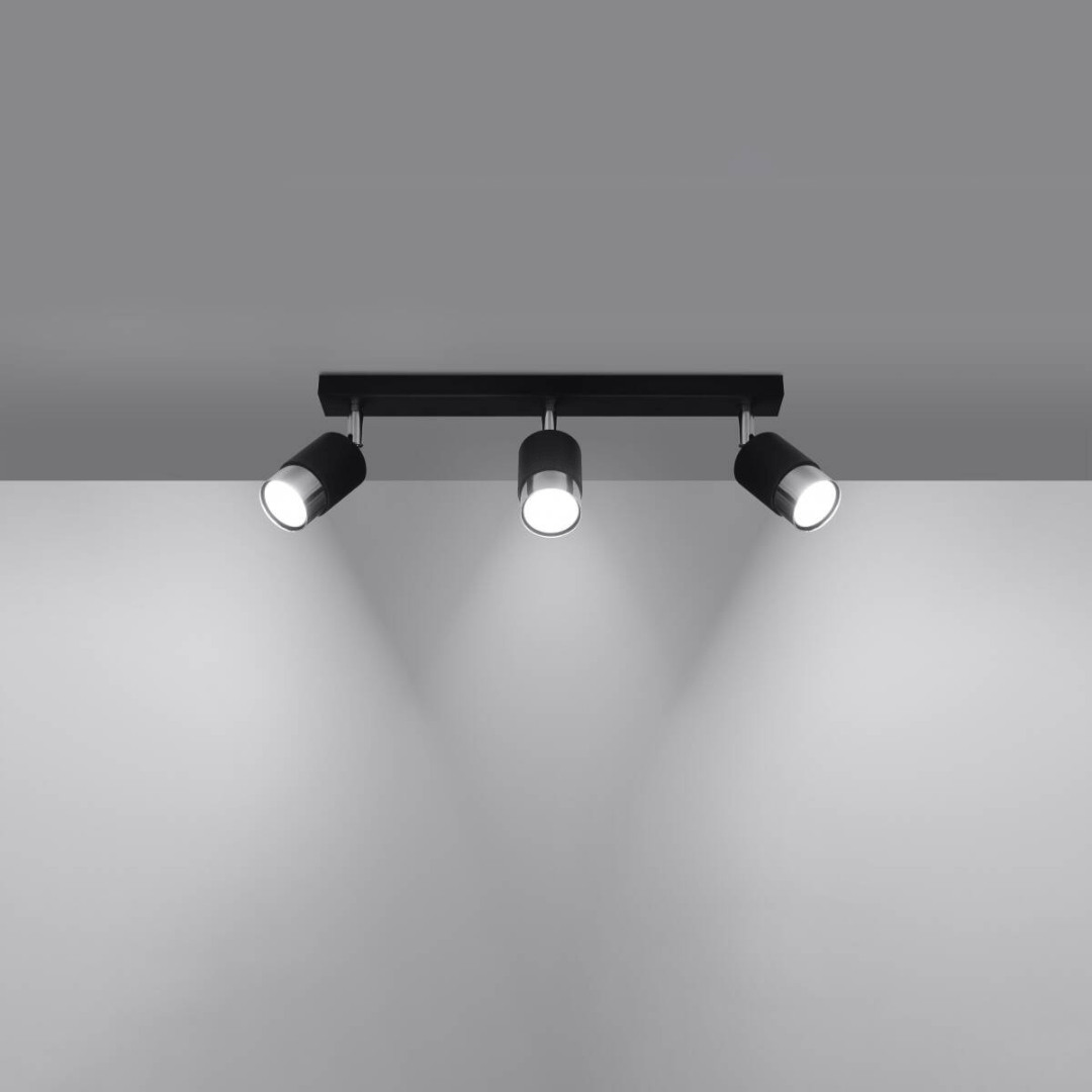 Deckenleuchte "Nero 3" – Deckenlampen in Chrom | Dexity Lichtdesign