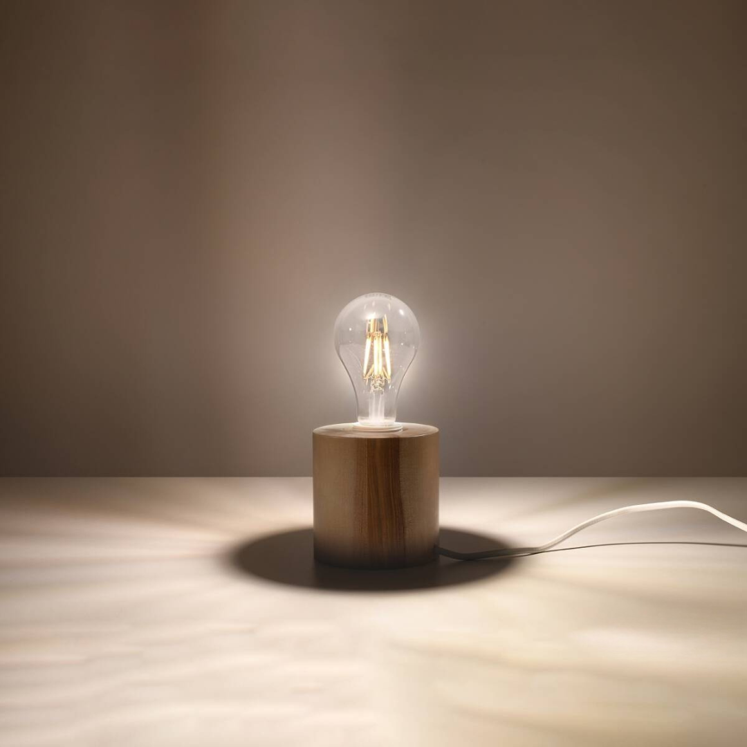 Holz - Tischlampe "Salgado" – Schreibtischlampen in Naturholz | Dexity Lichtdesign