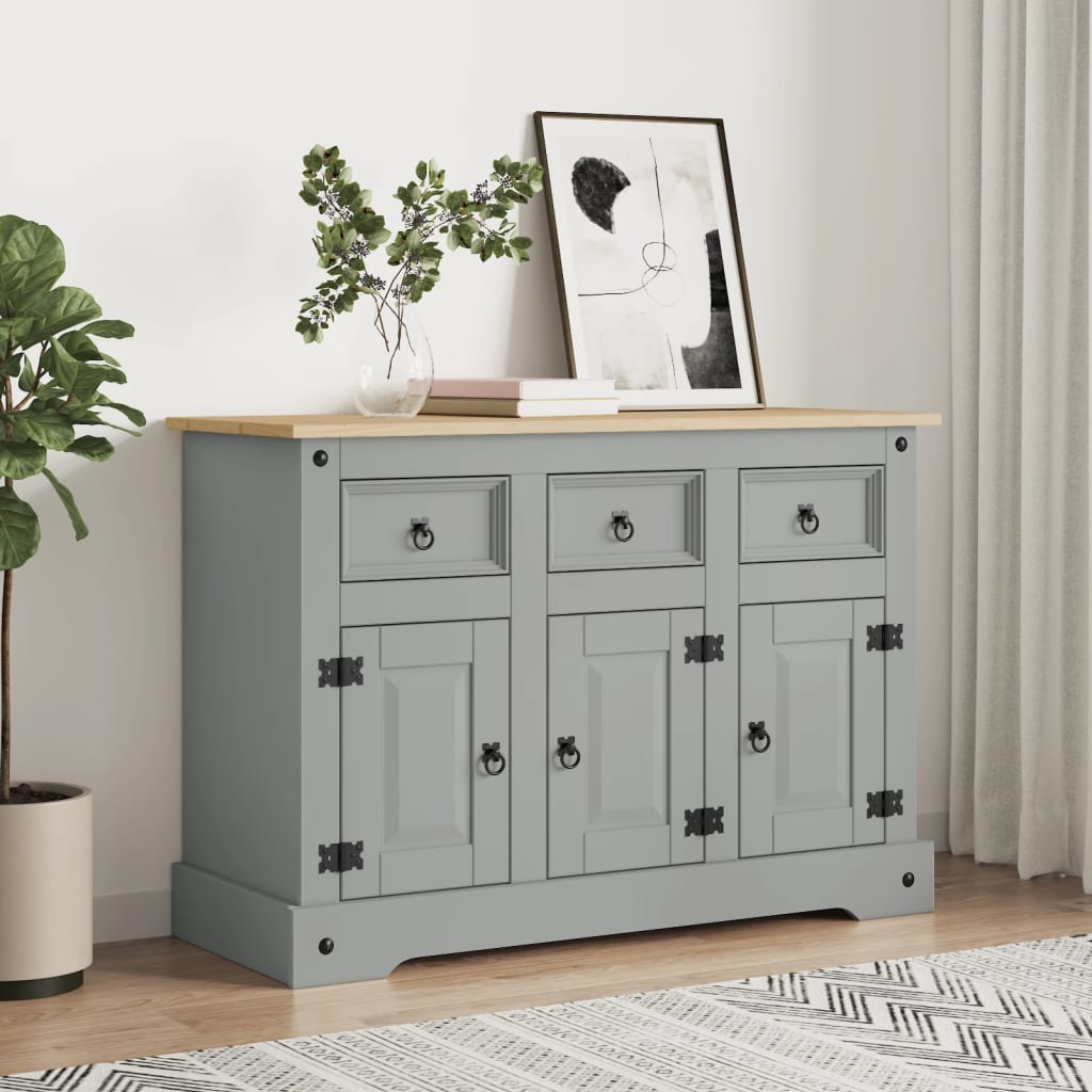 Sideboard 112x43x78 cm Massives Kiefernholz
