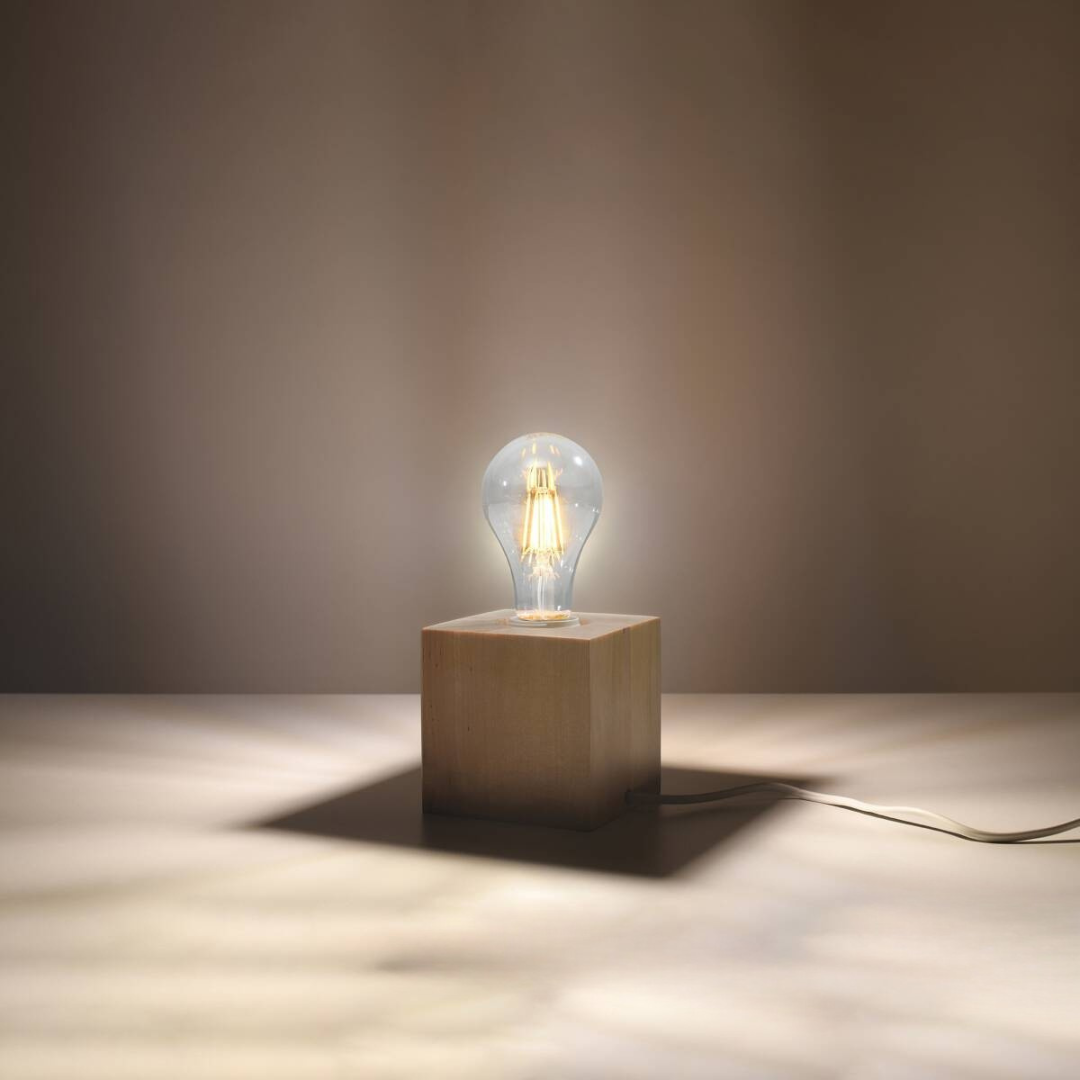 Holz - Tischleuchte "Ariz" – Schreibtischlampen in Naturholz | Dexity Lichtdesign