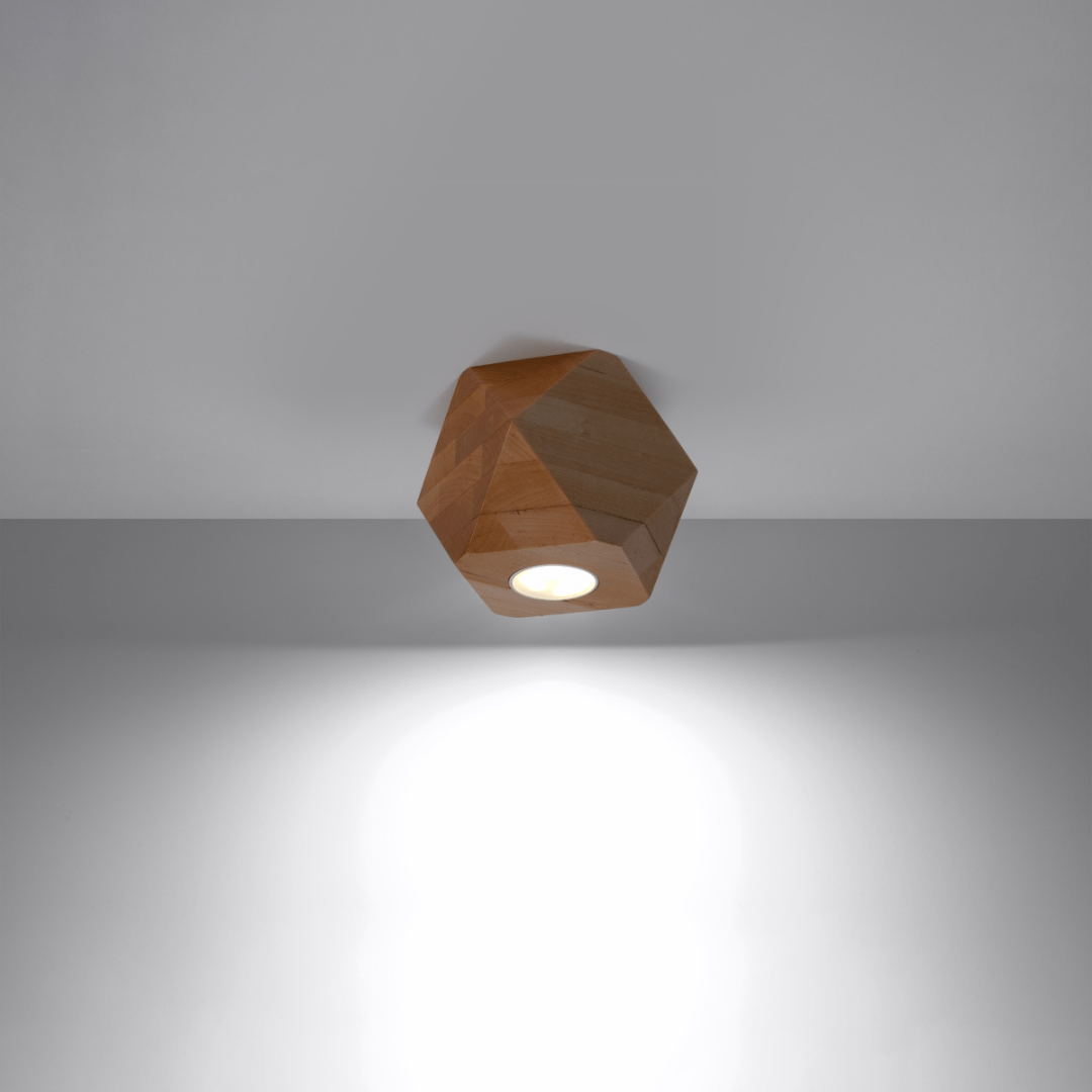 Naturholz - Deckenleuchte "Woody 1" – Deckenlampen in Naturholz | Dexity Lichtdesign