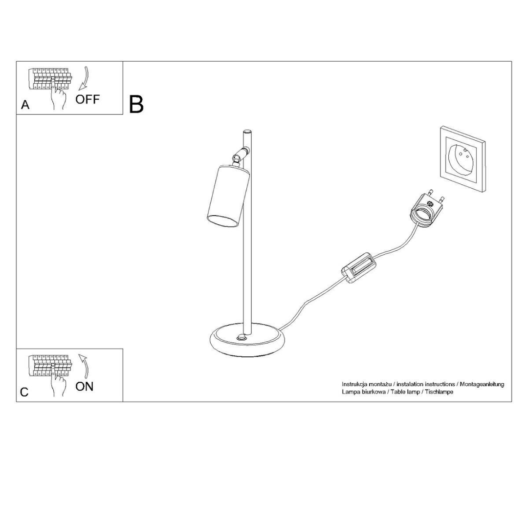 Tischlampe "Winx" – Schreibtischlampen in Gold | Dexity Lichtdesign