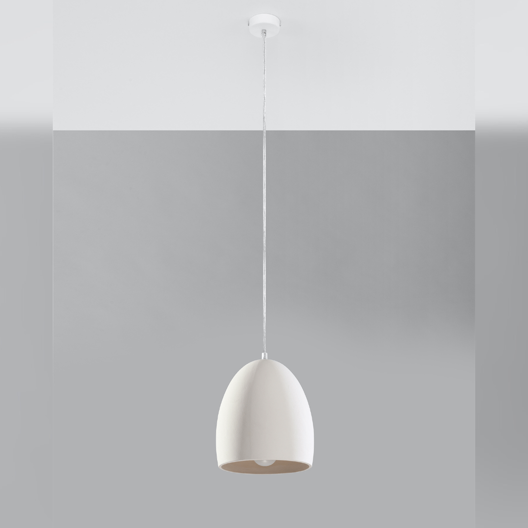 Keramik - Pendelleuchte „Flawiusz“ – Pendelleuchten in Weiß | Dexity Lichtdesign