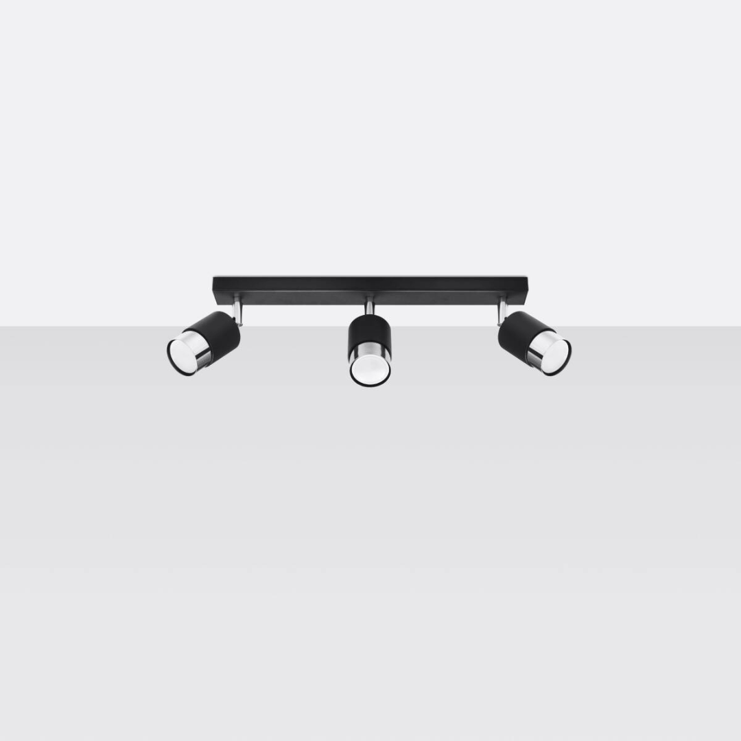 Deckenleuchte "Nero 3" – Deckenlampen in Chrom | Dexity Lichtdesign