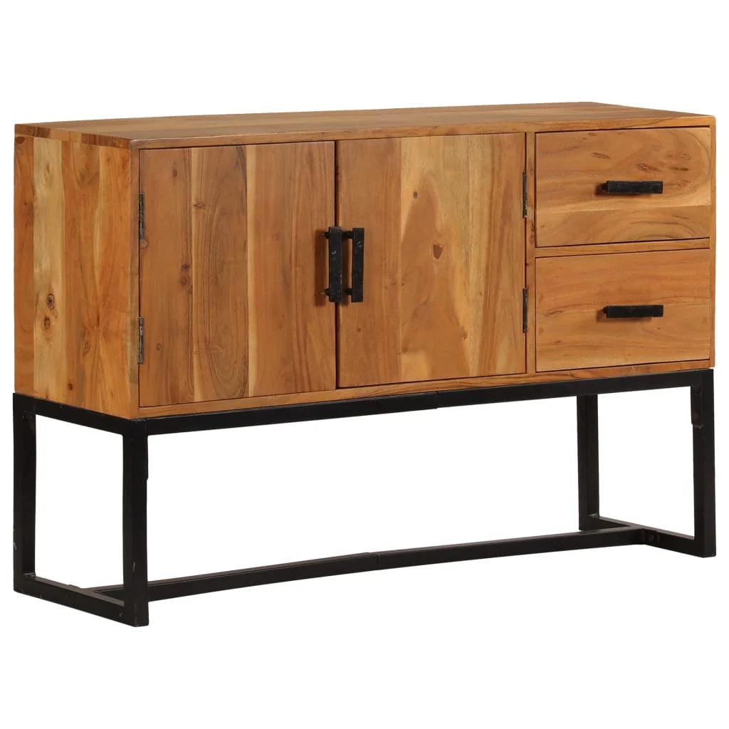 Sideboard 110x30x70 cm Massives Akazieholz