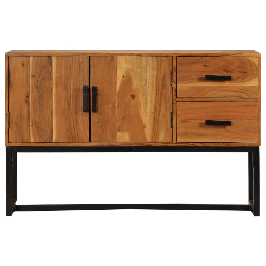 Sideboard 110x30x70 cm Massives Akazieholz