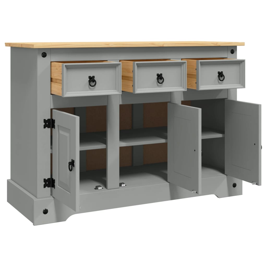 Sideboard 112x43x78 cm Massives Kiefernholz