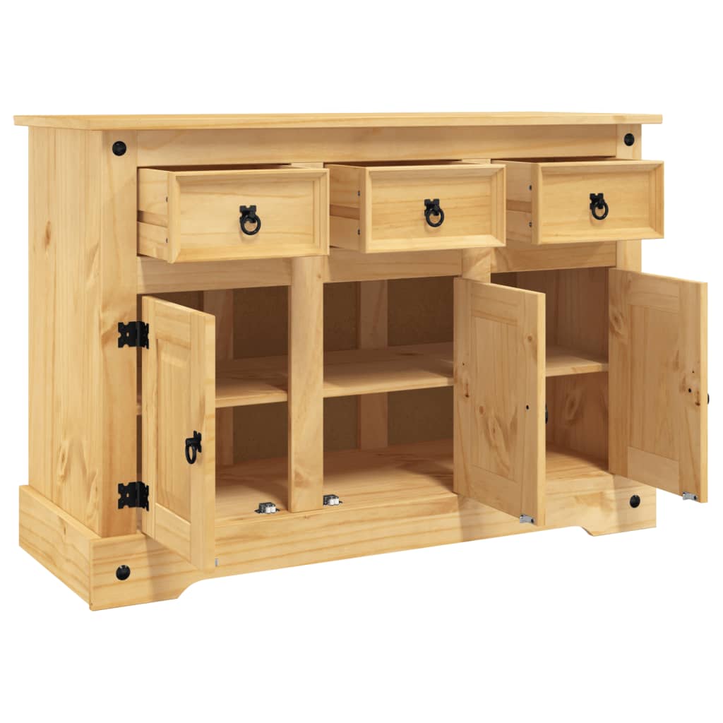 Sideboard 112x43x78 cm Massives Kiefernholz