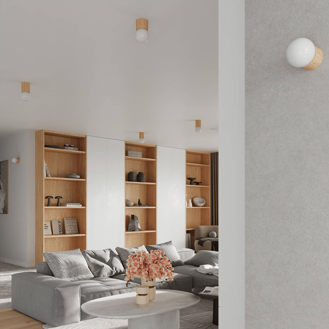 Naturholz - Deckenleuchte "Boomo 12" – Deckenlampen in Naturholz | Dexity Lichtdesign