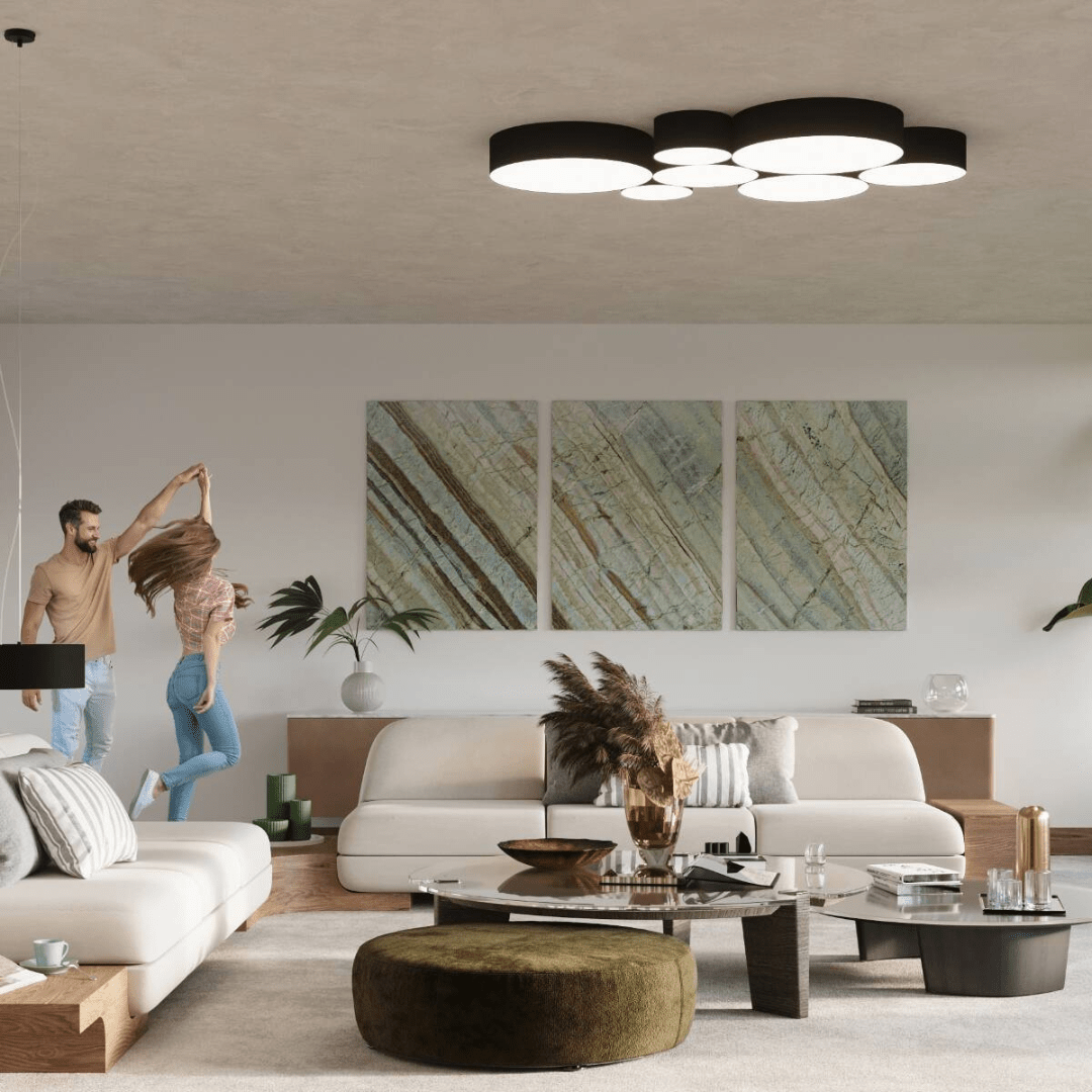 Deckenleuchte "Arena 35" – Deckenlampen in Schwarz | Dexity Lichtdesign