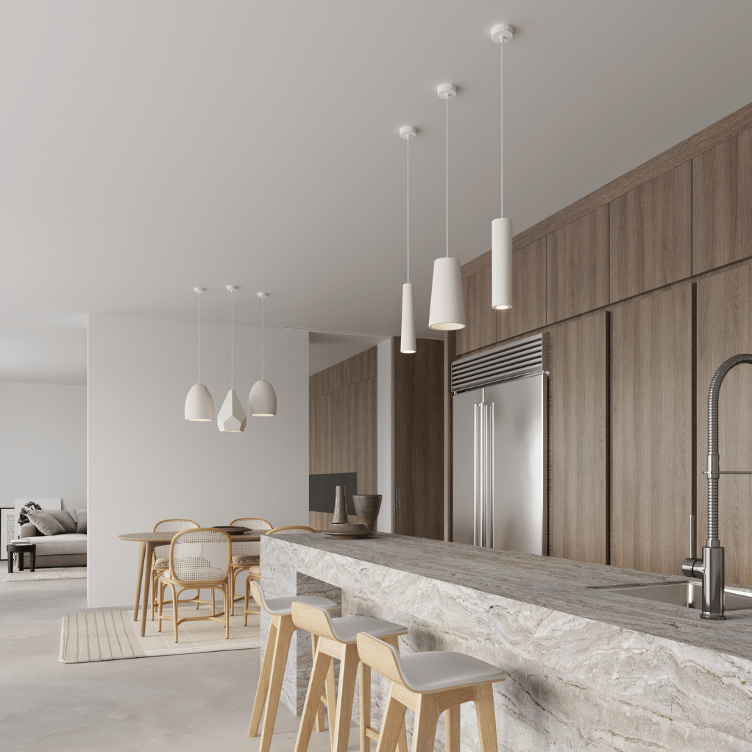 Keramik - Pendelleuchte „Flawiusz“ – Pendelleuchten in Weiß | Dexity Lichtdesign