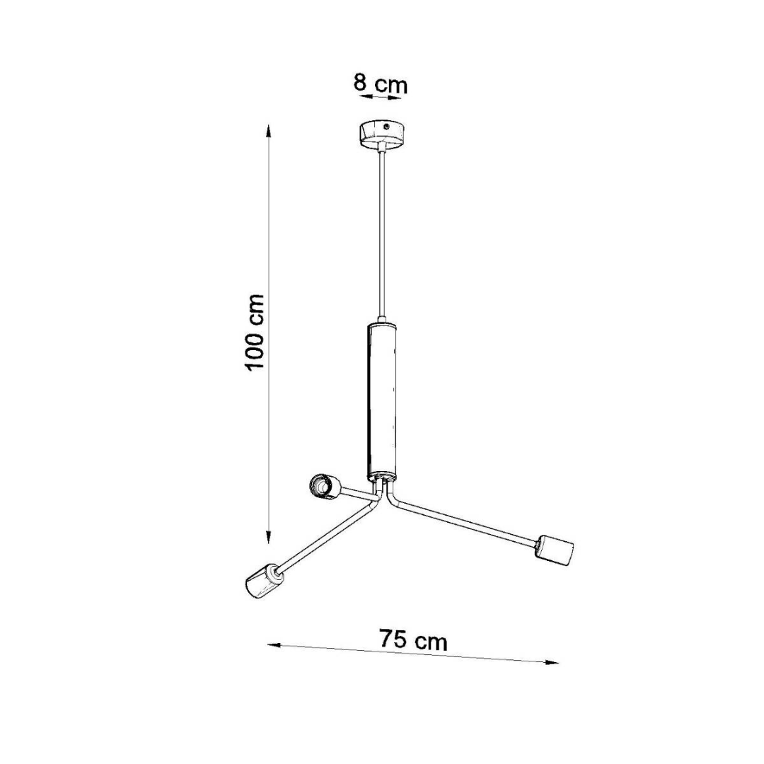 Kronleuchter "Duomo 3D" – Kronleuchter in Schwarz | Dexity Lichtdesign