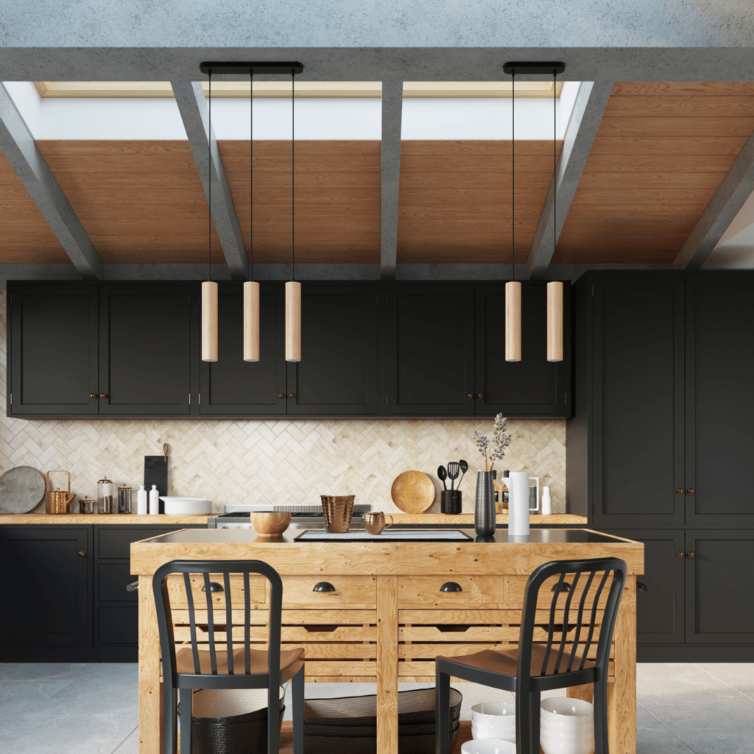 Hängeleuchte „Lino 3P“ – Pendelleuchten in Naturholz | Dexity Lichtdesign