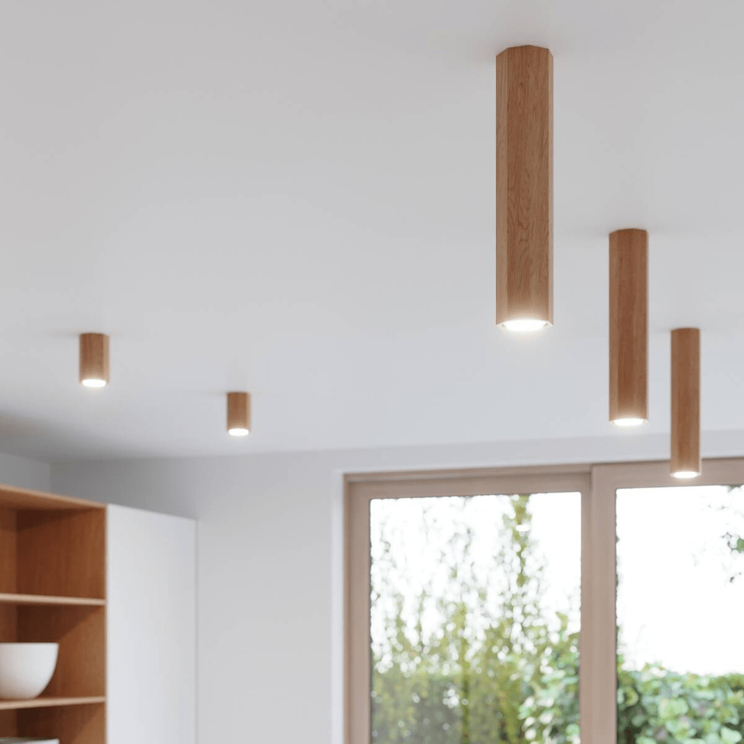 Deckenleuchte "Zeke 4" – Deckenlampen in Naturholz | Dexity Lichtdesign