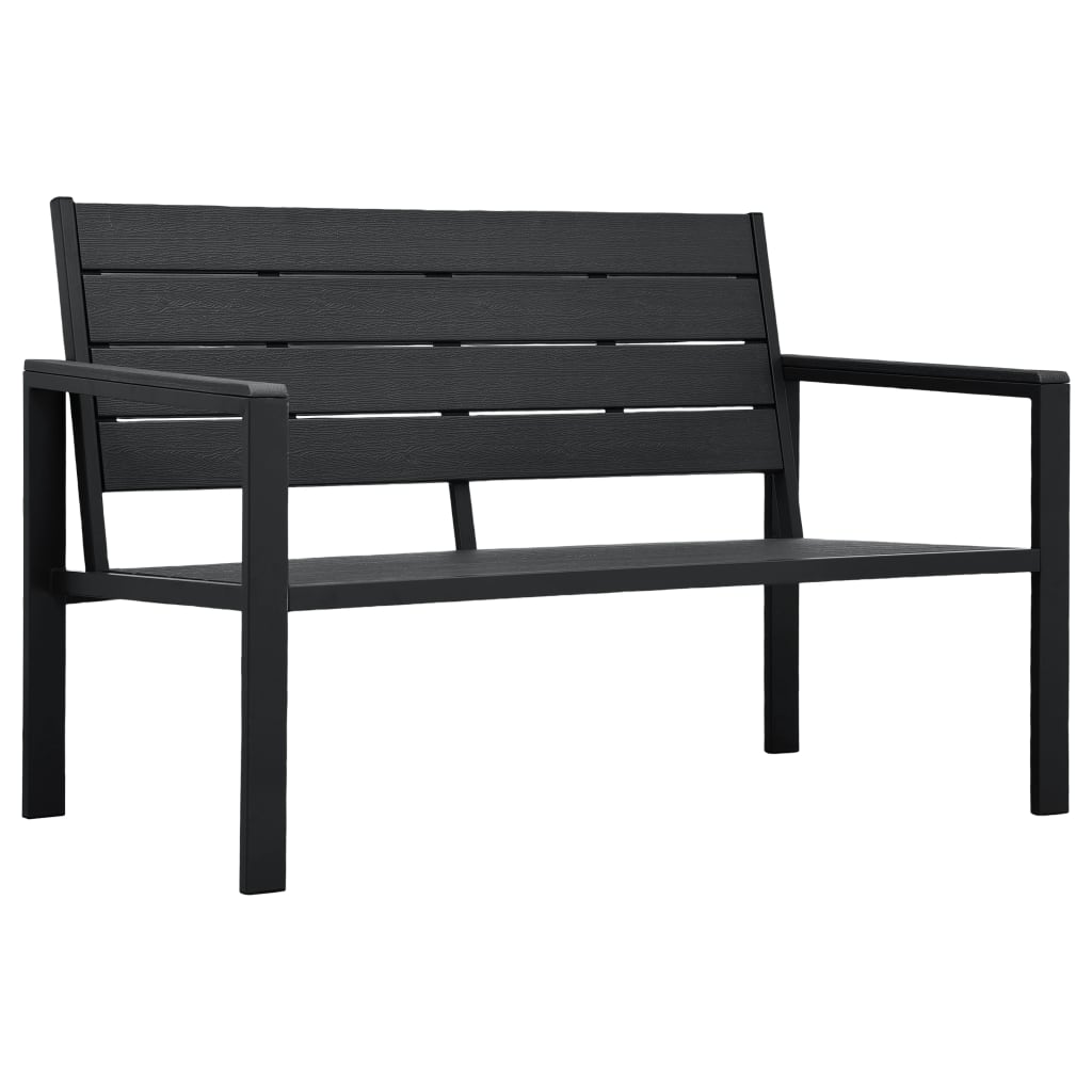 Gartenbank 120 cm HDPE Holz-Optik