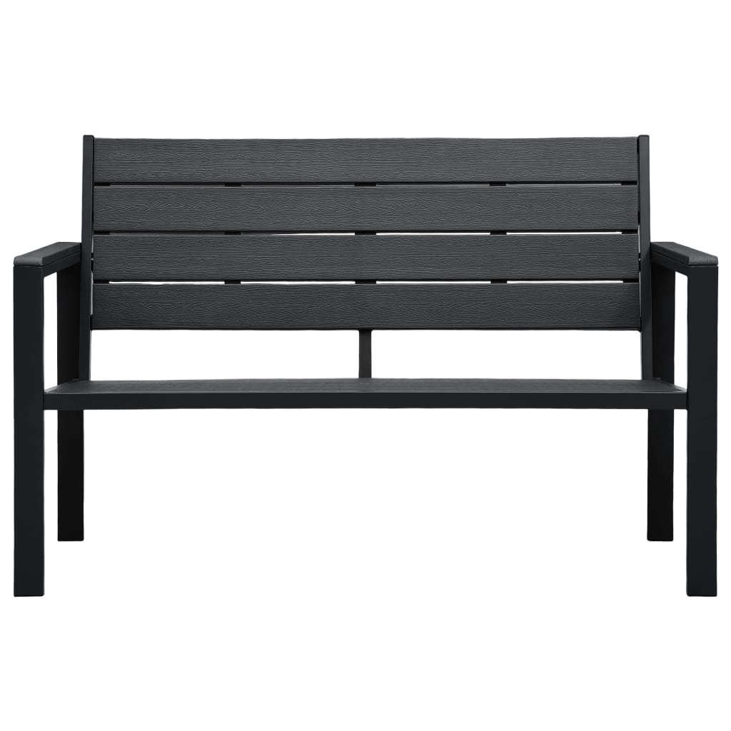 Gartenbank 120 cm HDPE Holz-Optik