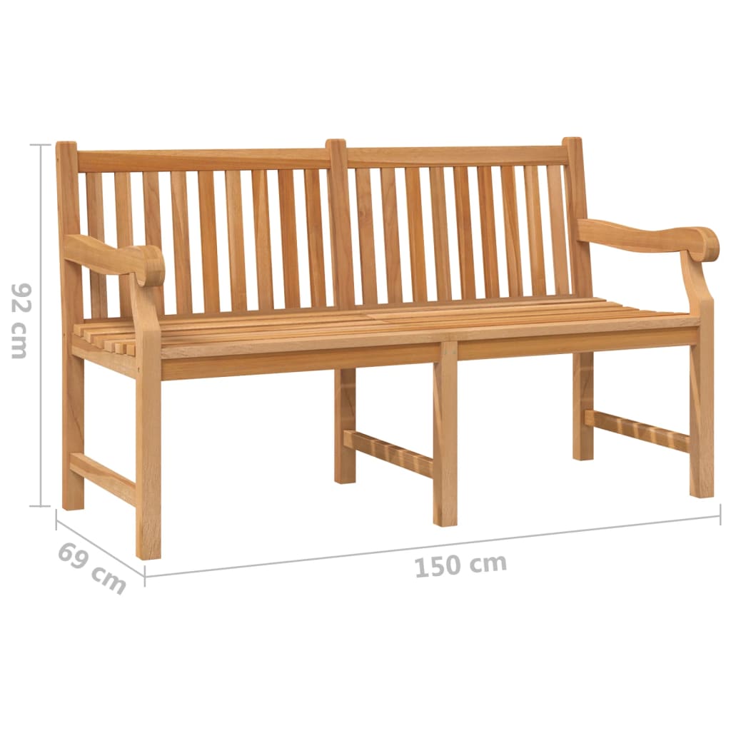 Gartenbank 150 cm Teakholz